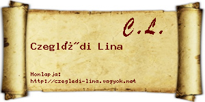 Czeglédi Lina névjegykártya